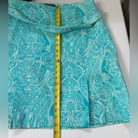 Talbots Womens Belted paisley skirt size 18W Petite - Picture 11 of 12